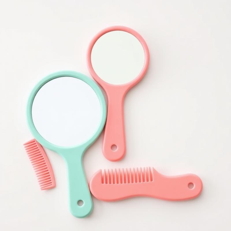 Coral and mint self-care set